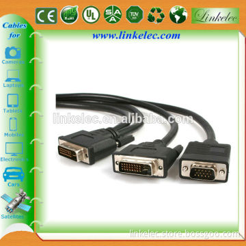 Y cable DVI VGA cable dvi cable adapter for computers